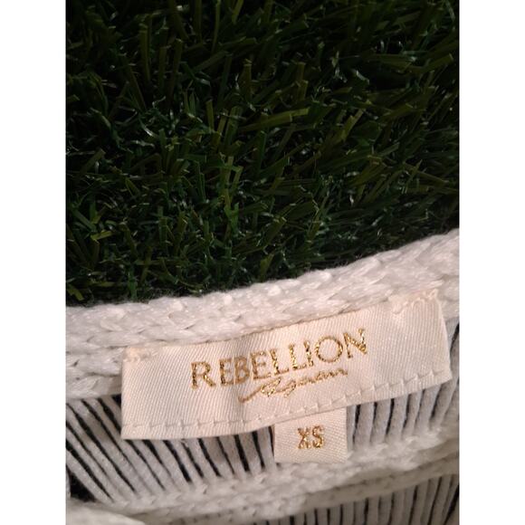 Boho Crochet Fringe Crop Top Chevron Knit Festival Tank Cami Cream Ivory S/M - Picture 3 of 7